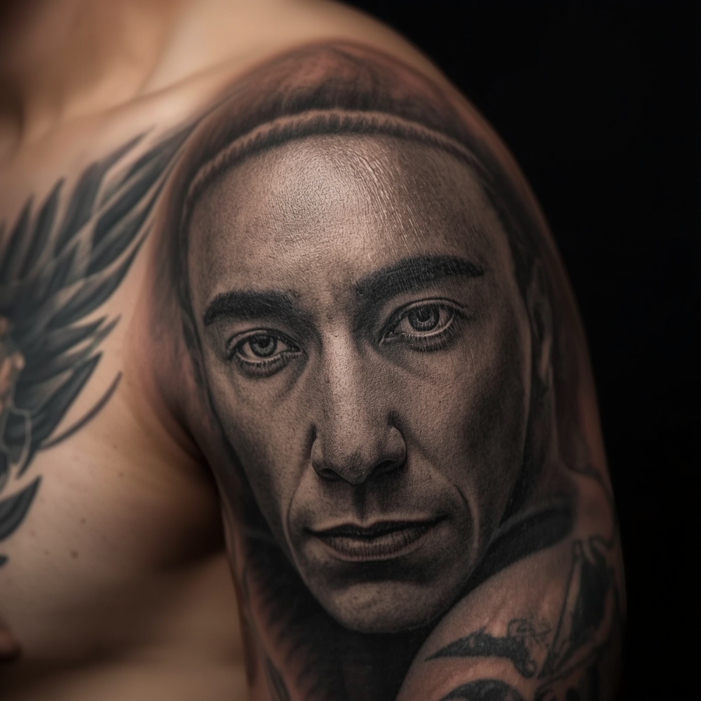 Black & Grey tattoo example 1